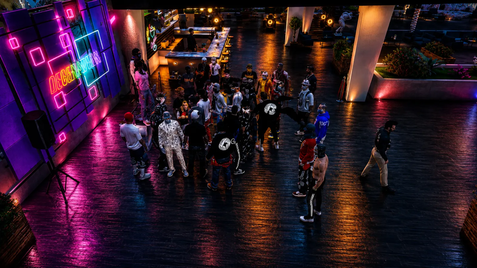 Crowd at a Libra RP club night