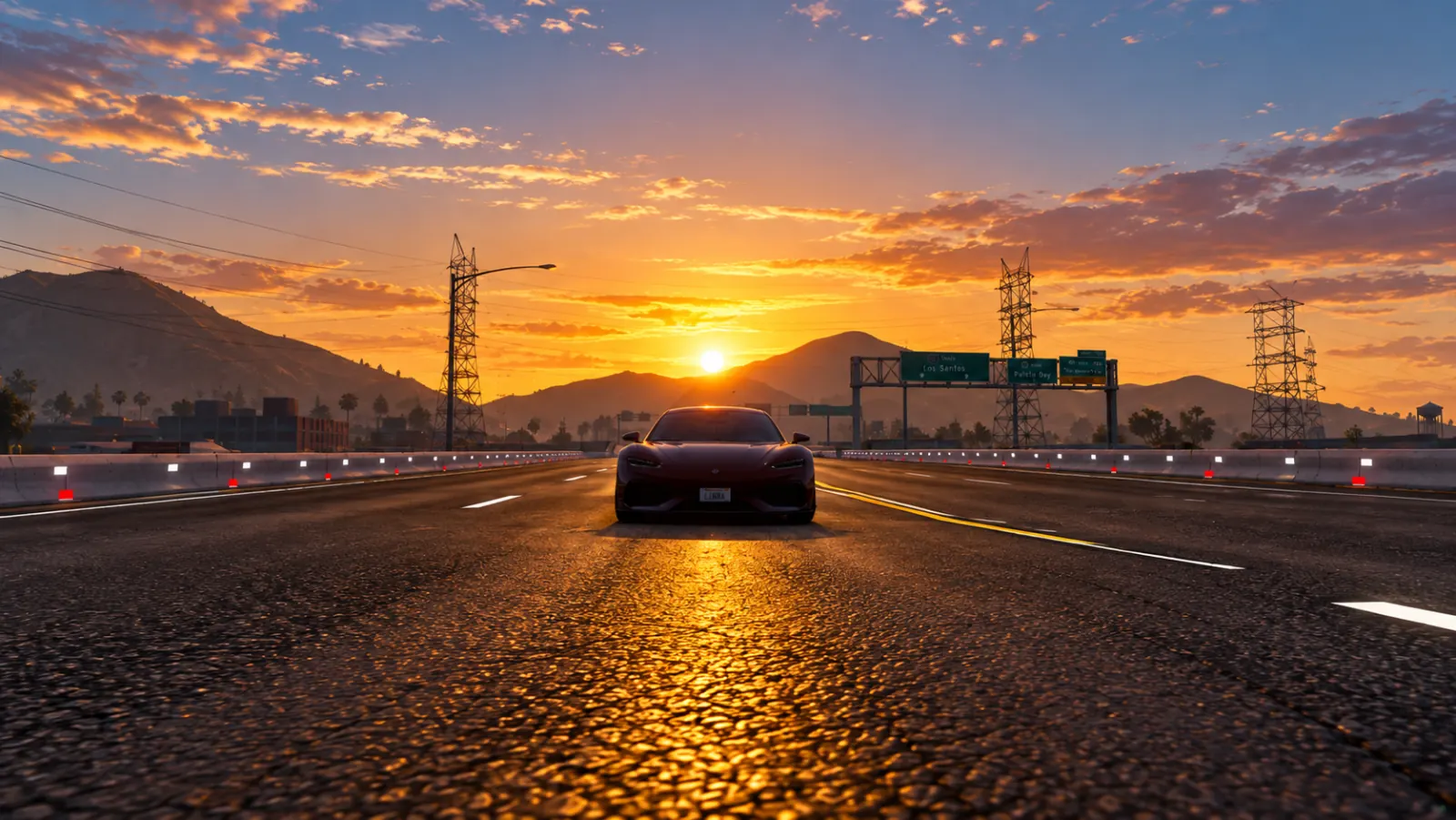 Starter supercar under the Los Santos sky